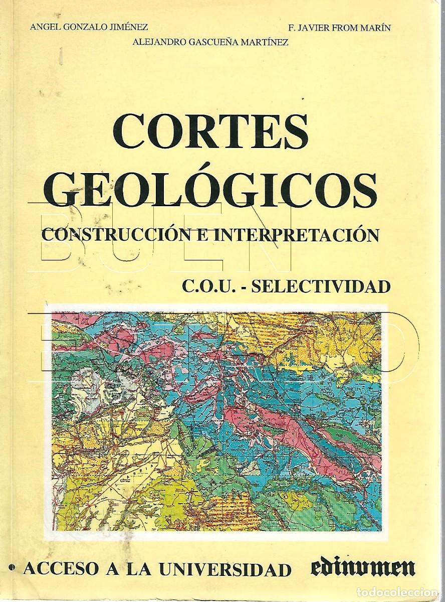 Libros de segunda mano: CORTES GEOLOGICOS CONSTRUCCION E INTERPRETACION ANGEL GONZALO JIMENEZ 150 PGS U19