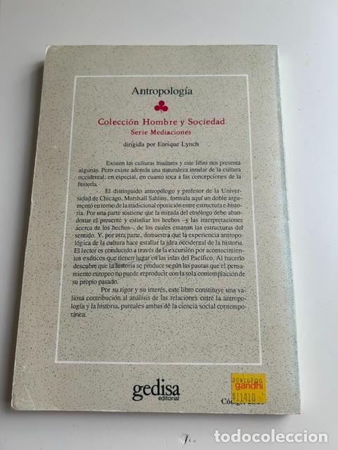 Libros de segunda mano: Islas de historia -Marshall Sahlins- - Foto 2