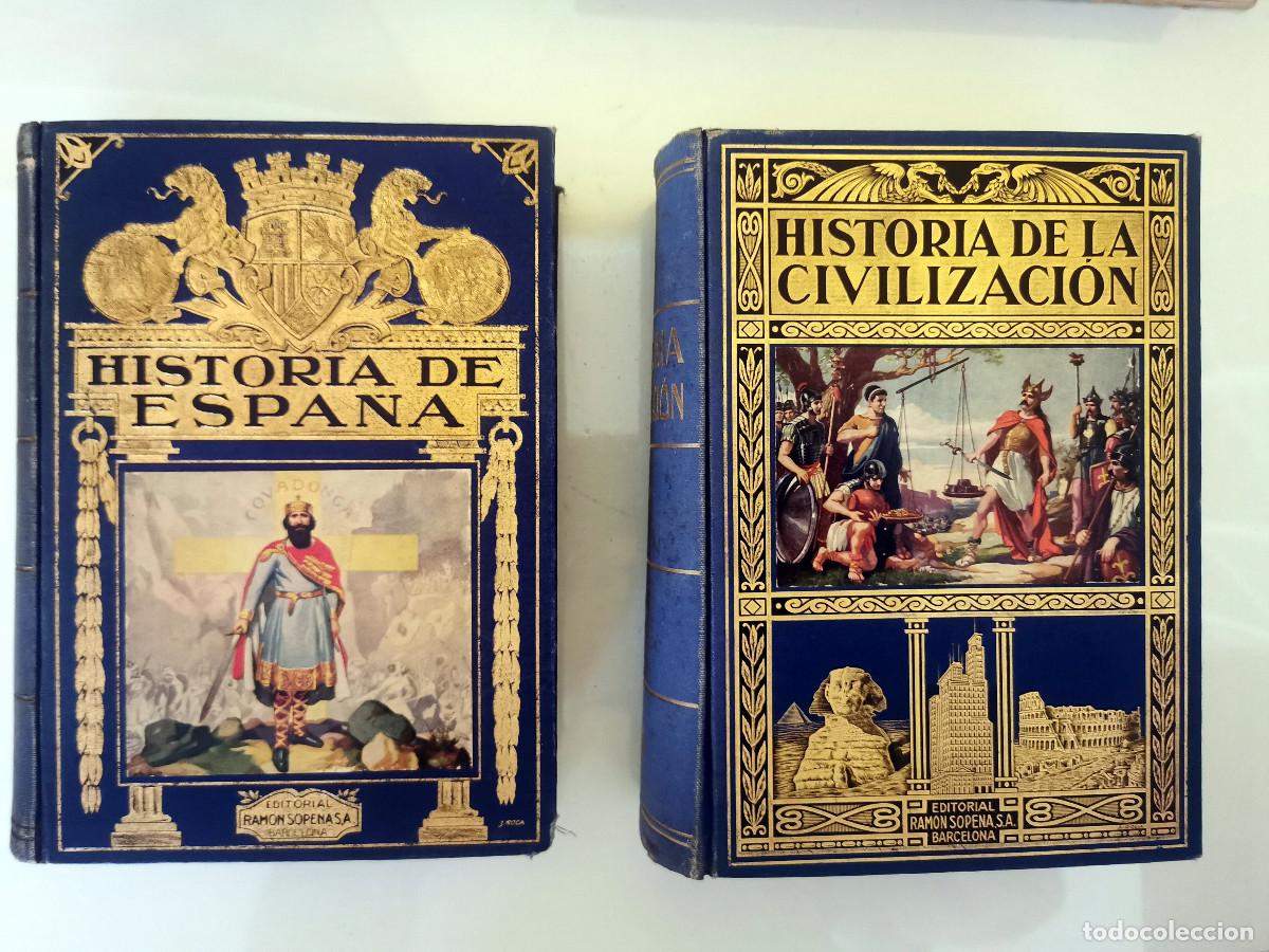 Libros de segunda mano: Historia de Espa&ntilde;a - Agust&iacute;n Bl&aacute;nquez Fraile + Historia de la Civilizaci&oacute;n Editorial Ram&oacute;n Sopena