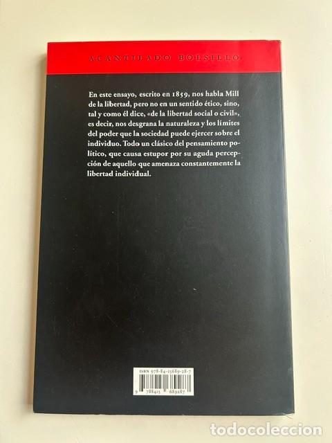 Libros de segunda mano: De la libertad -John Stuart Mill- Acantilado - Foto 2
