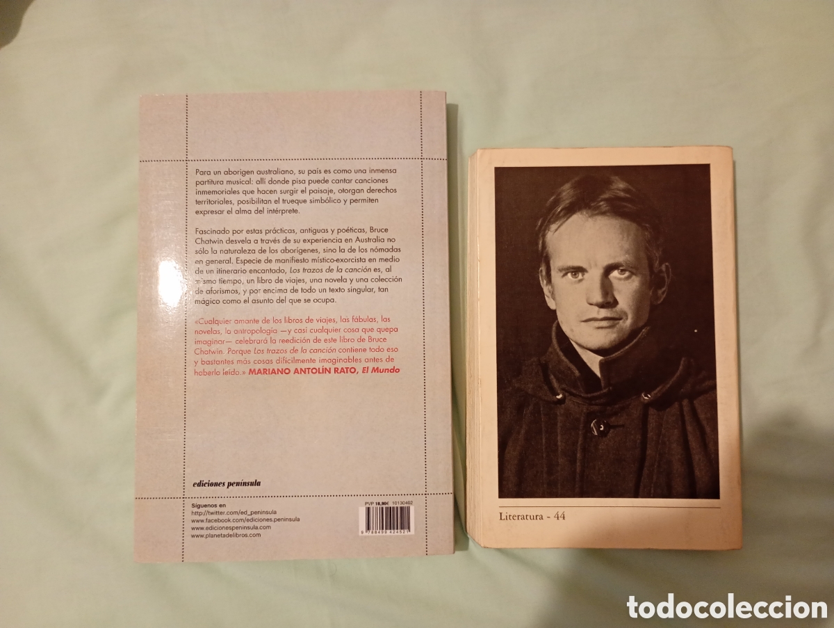 Libros de segunda mano: Los trazos de la canci&oacute;n Bruce Chatwin. 2 ediciones - Foto 3