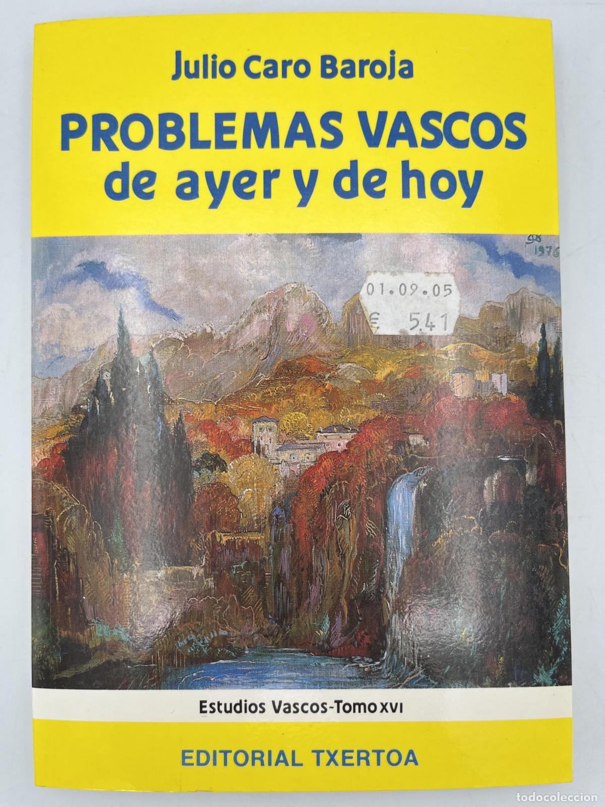 Libros de segunda mano: Problemas vascos de ayer y de hoy - Julio Caro Baroja