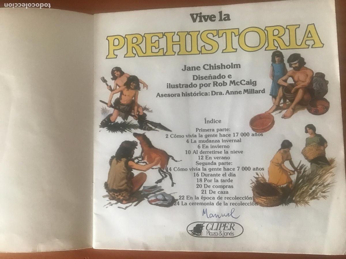 Libros de segunda mano: Vive la prehistoria. Clipper. Plaza & Jan&eacute;s - Foto 2