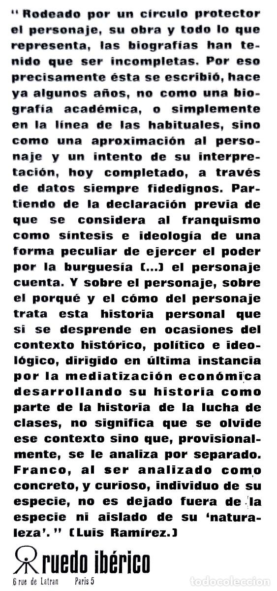 Libros de segunda mano: Franco: la obsesi&oacute;n de ser, la obsesi&oacute;n de poder - Luis Ram&iacute;rez - Ruedo Ib&eacute;rico, Par&iacute;s, 1976. - Foto 5