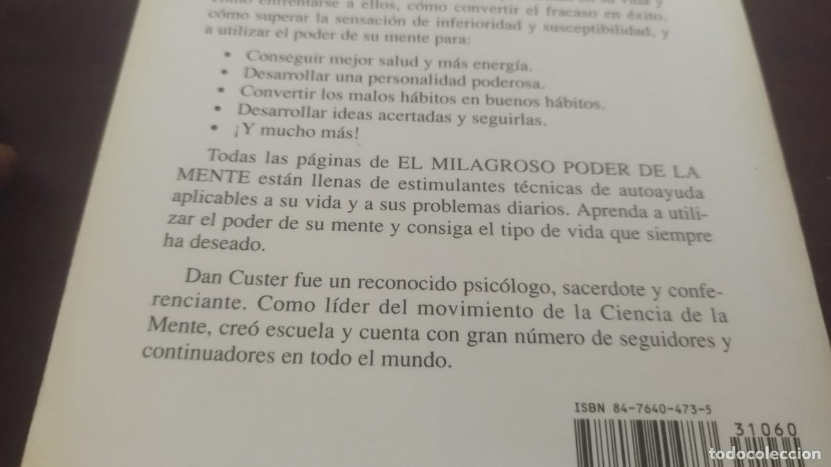 Libros de segunda mano: EL MILAGROSO PODER DE LA MENTE / DAN CUSTER / ZUX 31 / EDAF - Foto 5