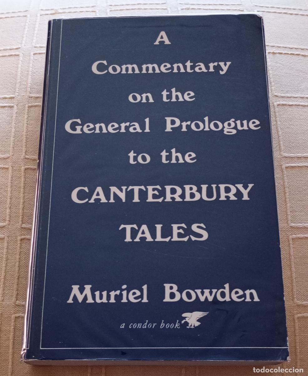 Libros de segunda mano: 'A Commentary on the General Prologue to the Canterbury Tales', M. Bowden (Macmillan, 1973)