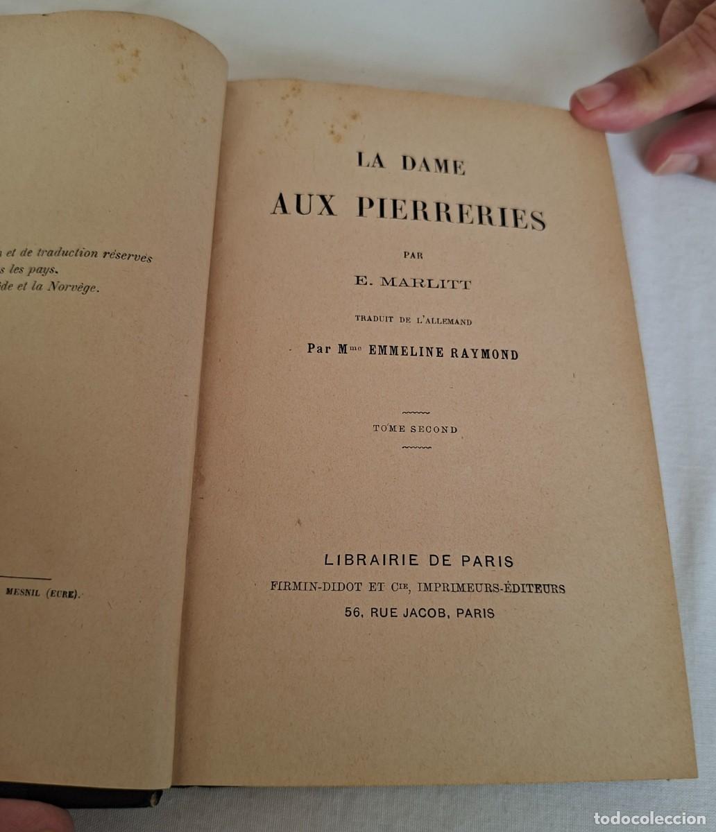 Libros de segunda mano: La Dame aux Pierreries E. Mabette tomoS 1 Y 2