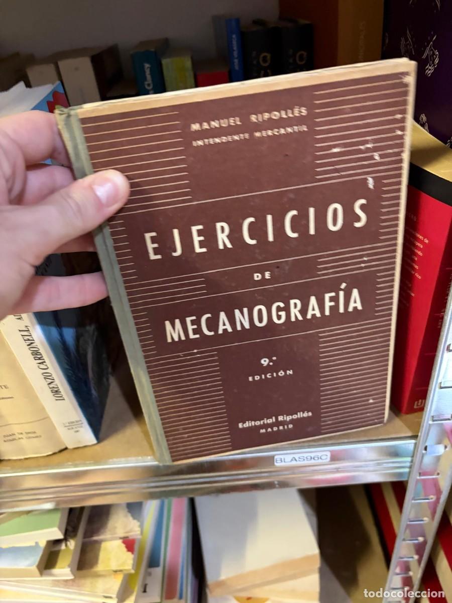 Libros de segunda mano: BLAS96C Ejercicios de mecanograf&iacute;a &ndash; Manuel Ripoll&eacute;s. Editorial Ripoll&eacute;s.
