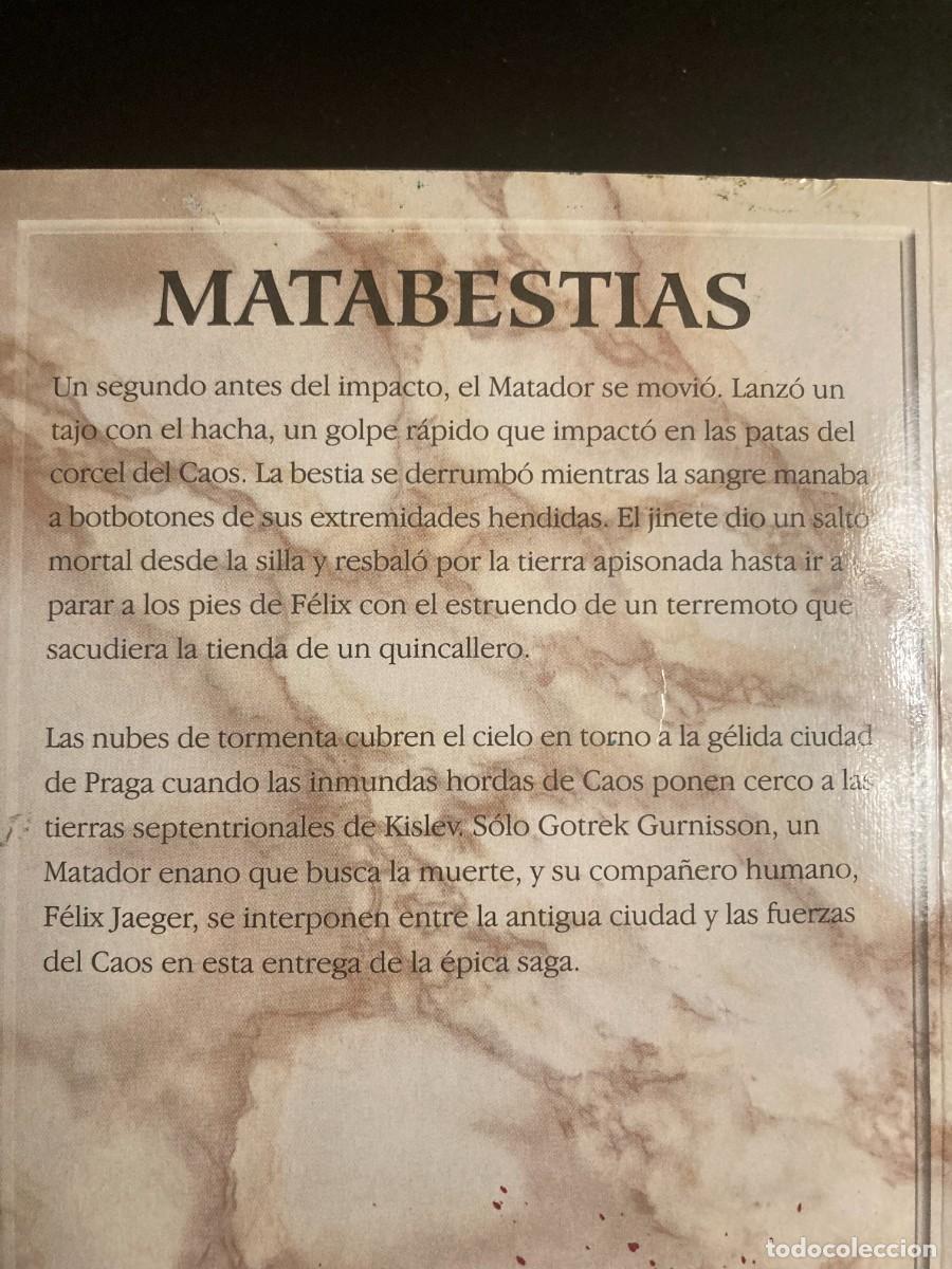 Libros de segunda mano: Libro Matabestias Warhammer - Foto 3
