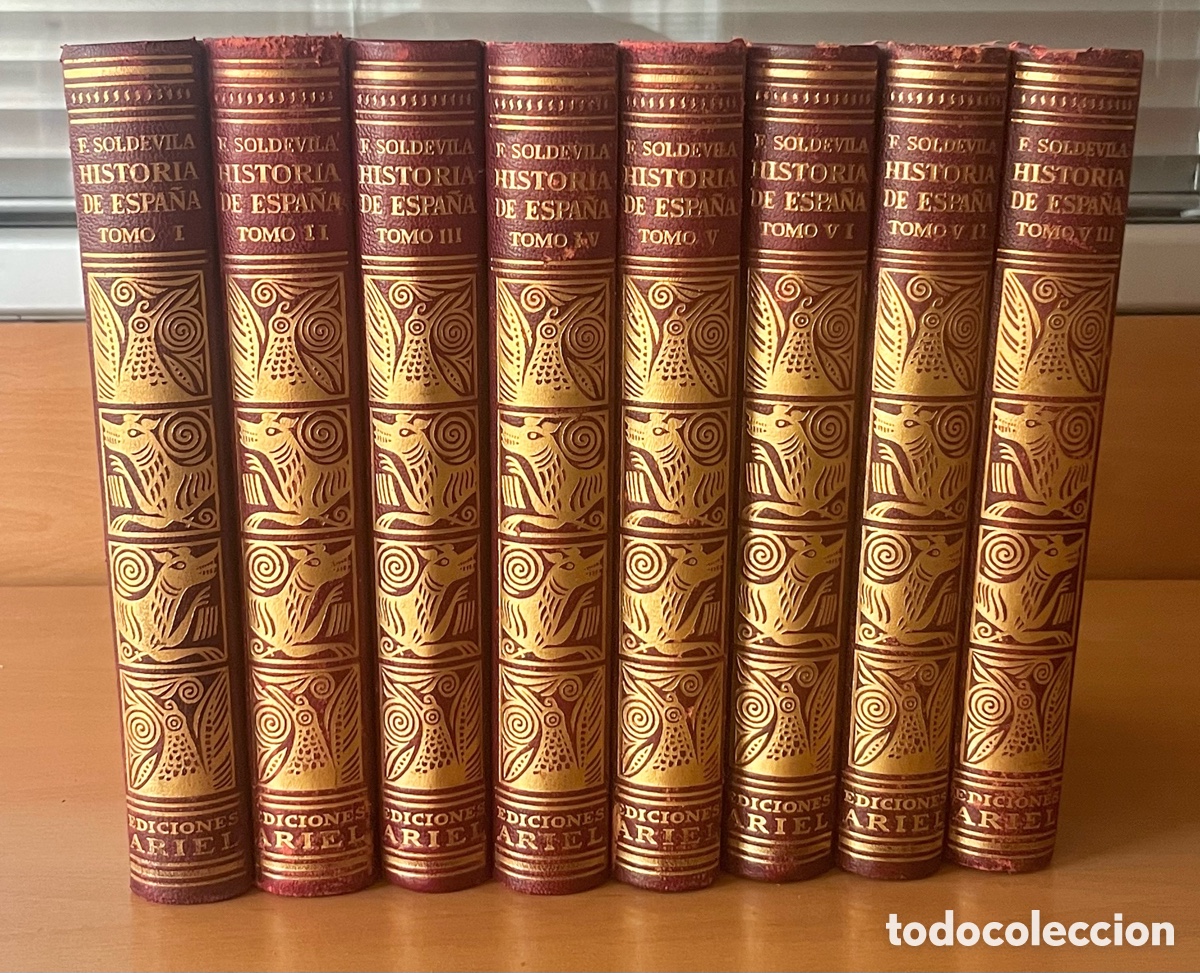Libros de segunda mano: HISTORIA DE ESPA&Ntilde;A. F. SOLDEVILA. 8 TOMOS. COMPLETA. EDITORIAL ARIEL. 1952