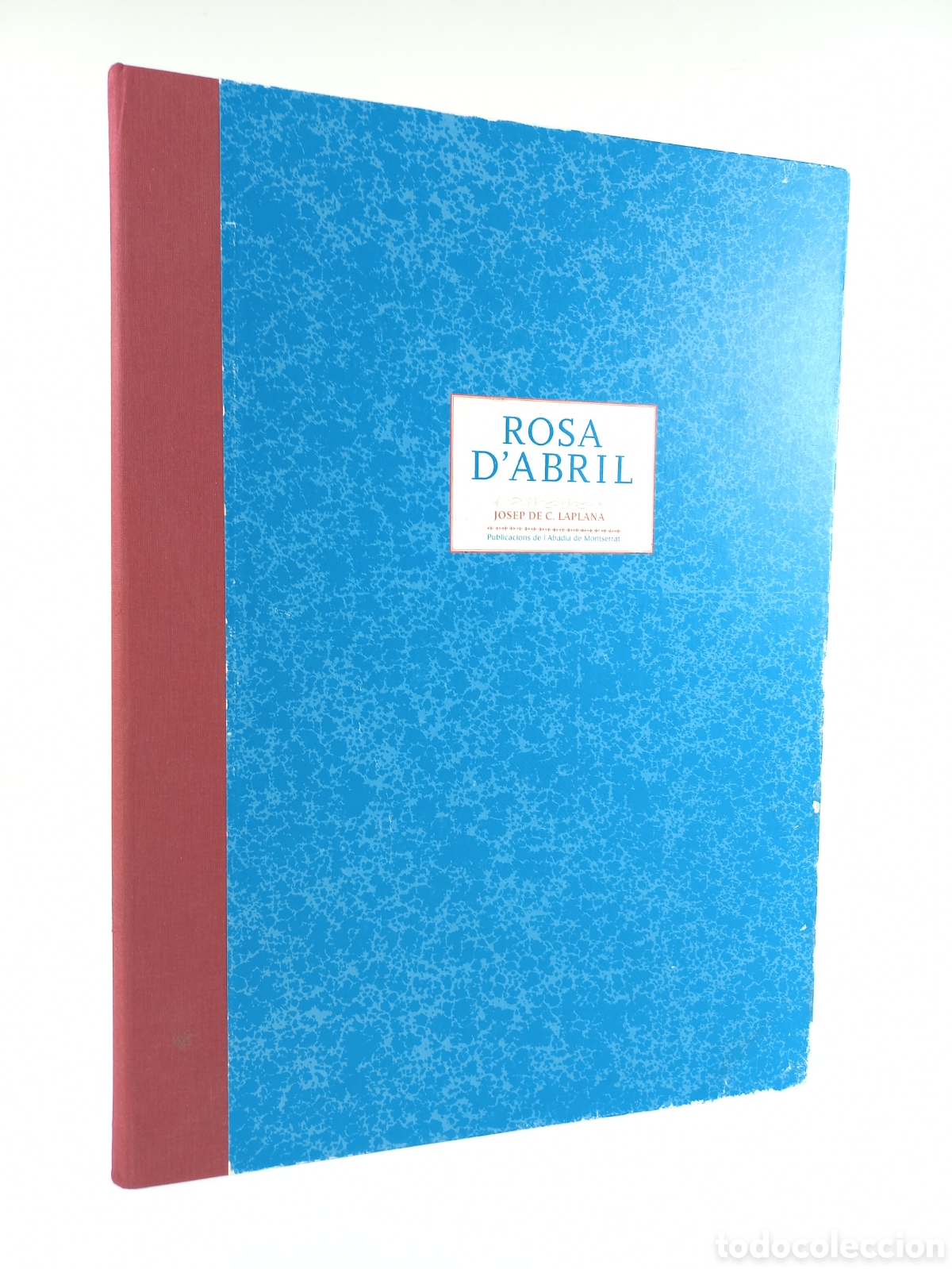 Libros de segunda mano: Estuche Rosa d'Abril. Josep de C. Laplana. Publicacions de l' Abad&iacute;a de Montserrat, 2015. Catal&aacute;n