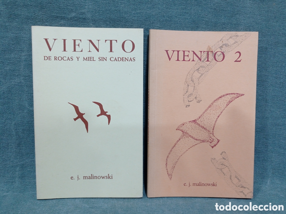 Libros de segunda mano: E. J. MALINOWSKI - LOTE DE 2 LIBROS - VIENTO DE ROCAS Y MIEL SIN CADENAS / VIENTO 2