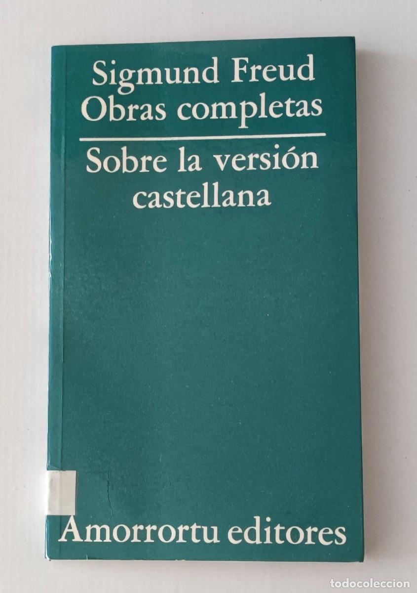 Libros de segunda mano: SOBRE LA VERSI&Oacute;N CASTELLANA - SIGMUND FREUD