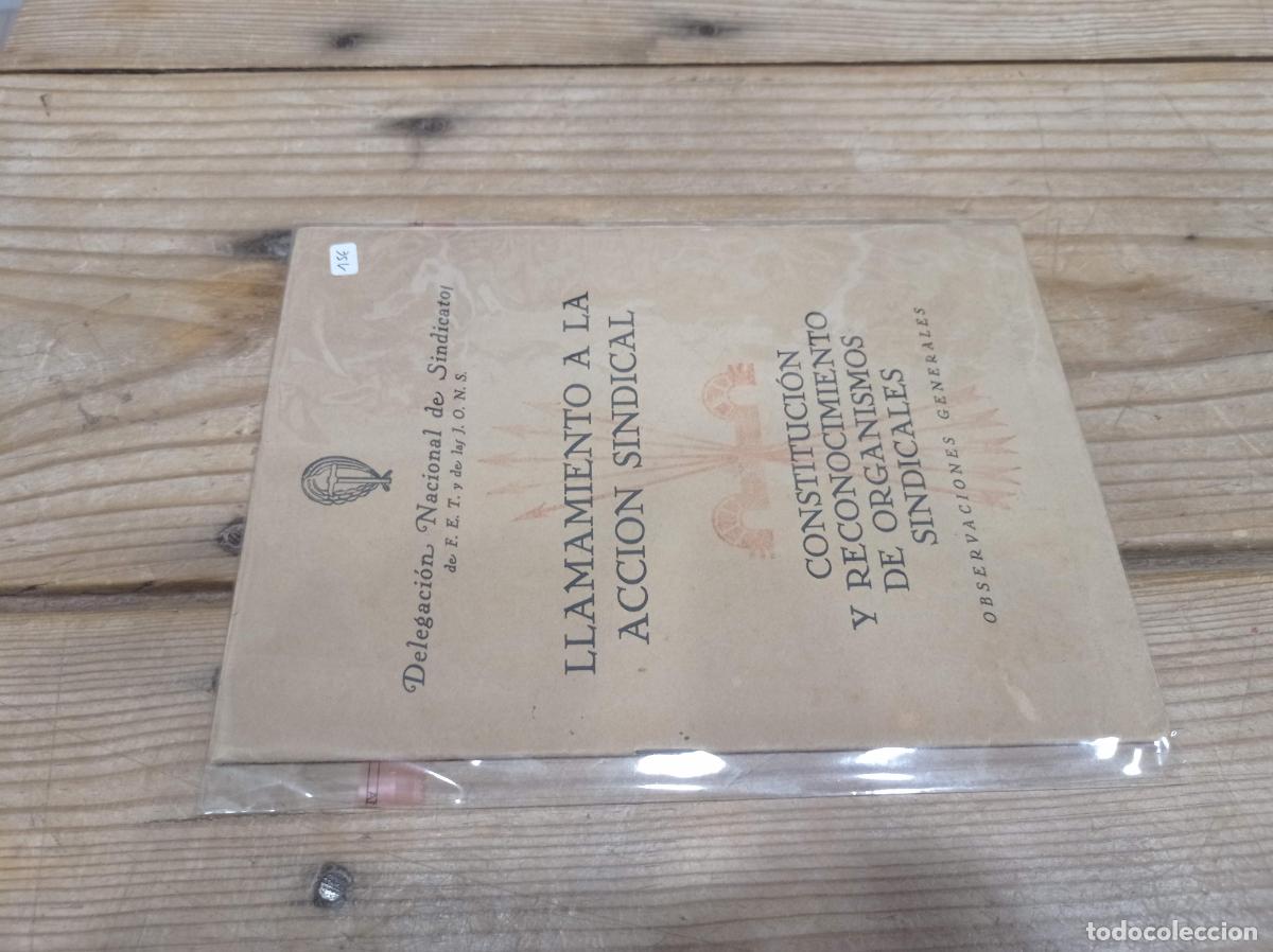 Libros de segunda mano: 1942 - Llamamiento a la acci&oacute;n sindical constituci&oacute;n y reconocimiento de organismos sindicales