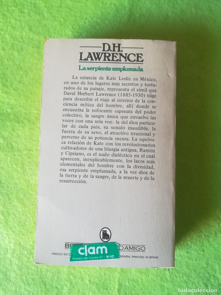 Libros de segunda mano: La serpiente emplumada Lawrence bruguera 1980 - Foto 2