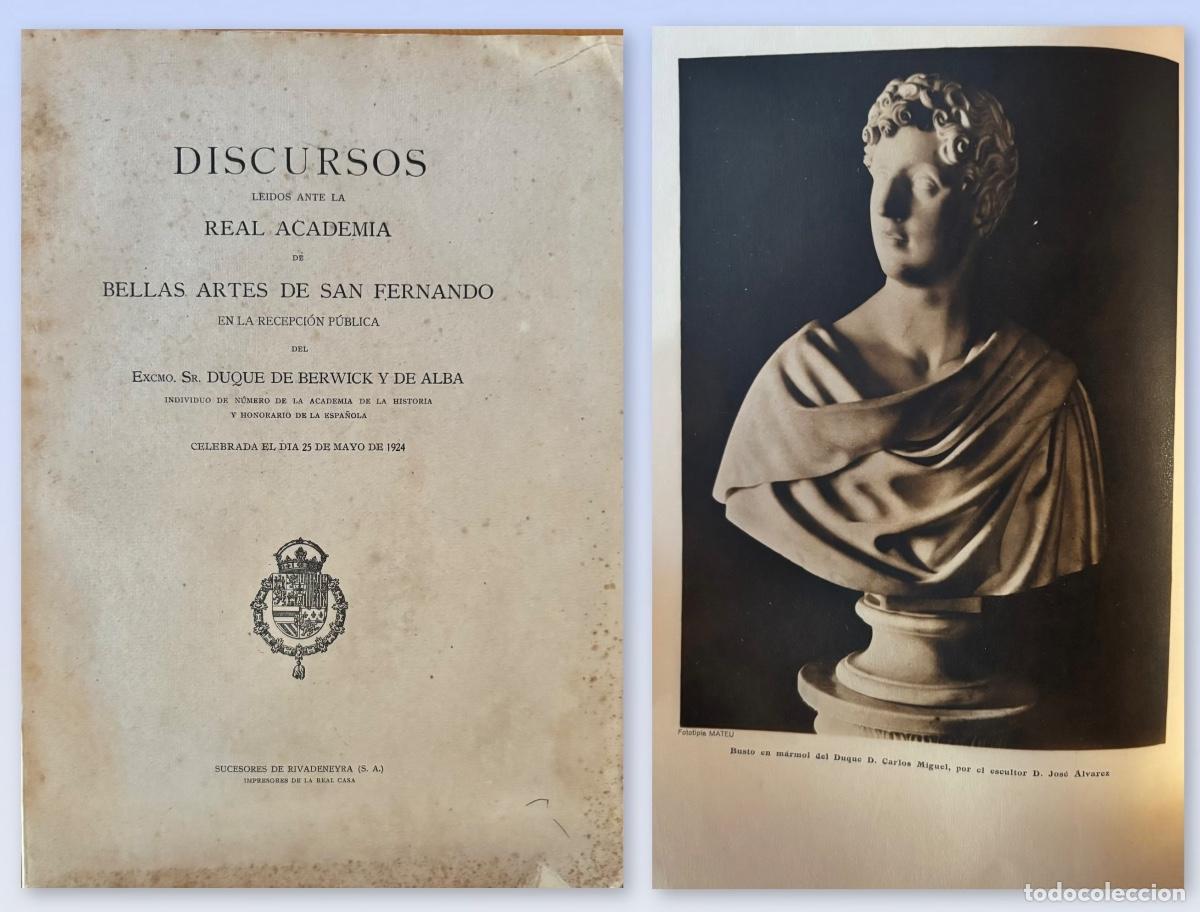 Gebrauchte B&uuml;cher: DUQUE BERWICK Y ALBA- DISCURSO REAL ACADEMIA SAN FERNANDO- 1924