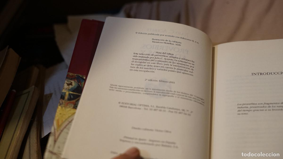 Libros de segunda mano: Proverbios adagios y refranes del mundo - ediciones B 2001 - Foto 2