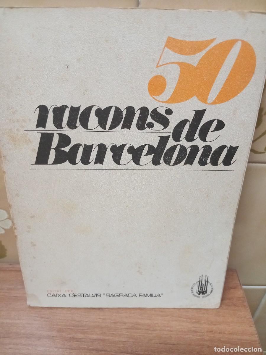 Libros de segunda mano: 50 RACONS DE BARCELONA - CAIXA SAGRADA FAMILIA - 1970 - TEXTO BILINGUE