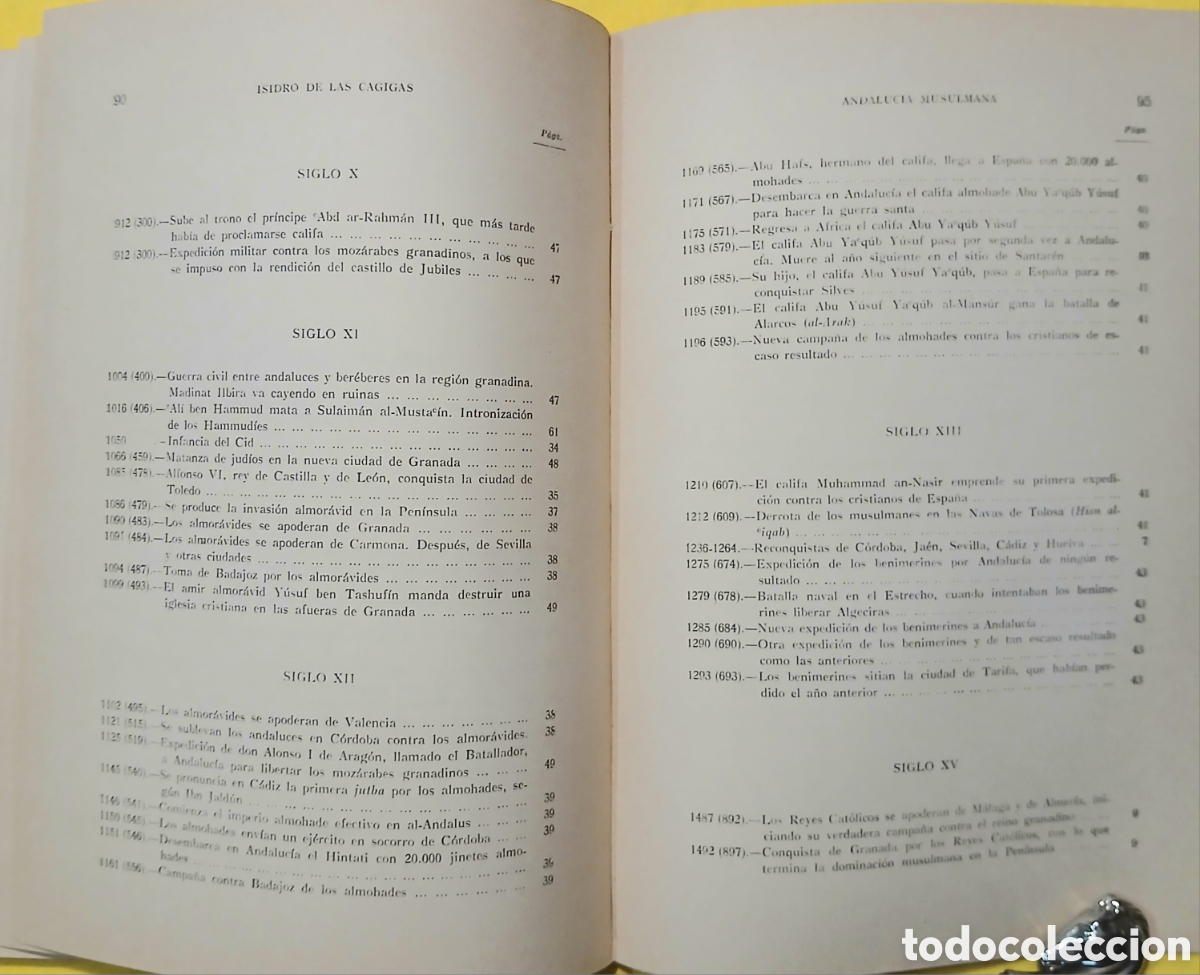 Libros de segunda mano: Andalucia musulmana, Isidro de las Cagigas - Foto 9