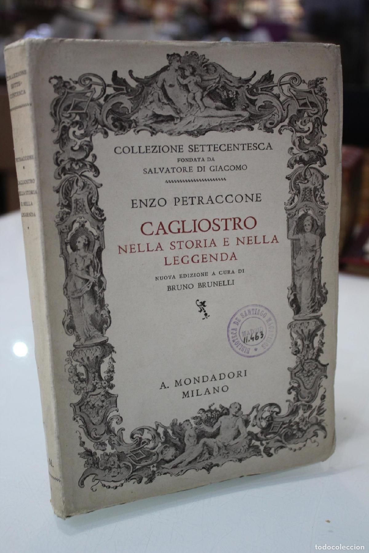 Libros de segunda mano: Cagliostro nella Storia e nella Leggenda. - Petraccone, Enzo.