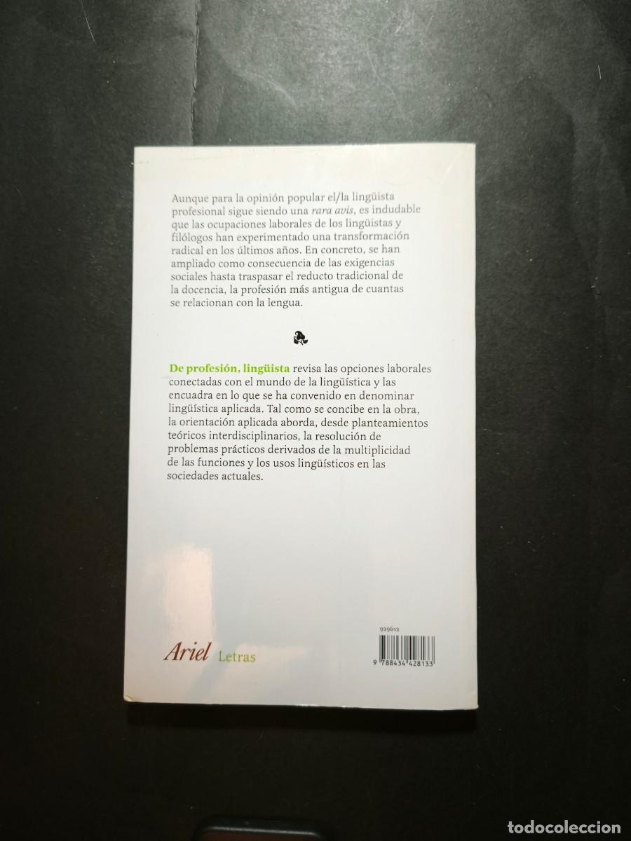 Libros de segunda mano: De profesi&oacute;n, ling&uuml;ista - Llu&iacute;s Payrat&oacute; - Foto 2