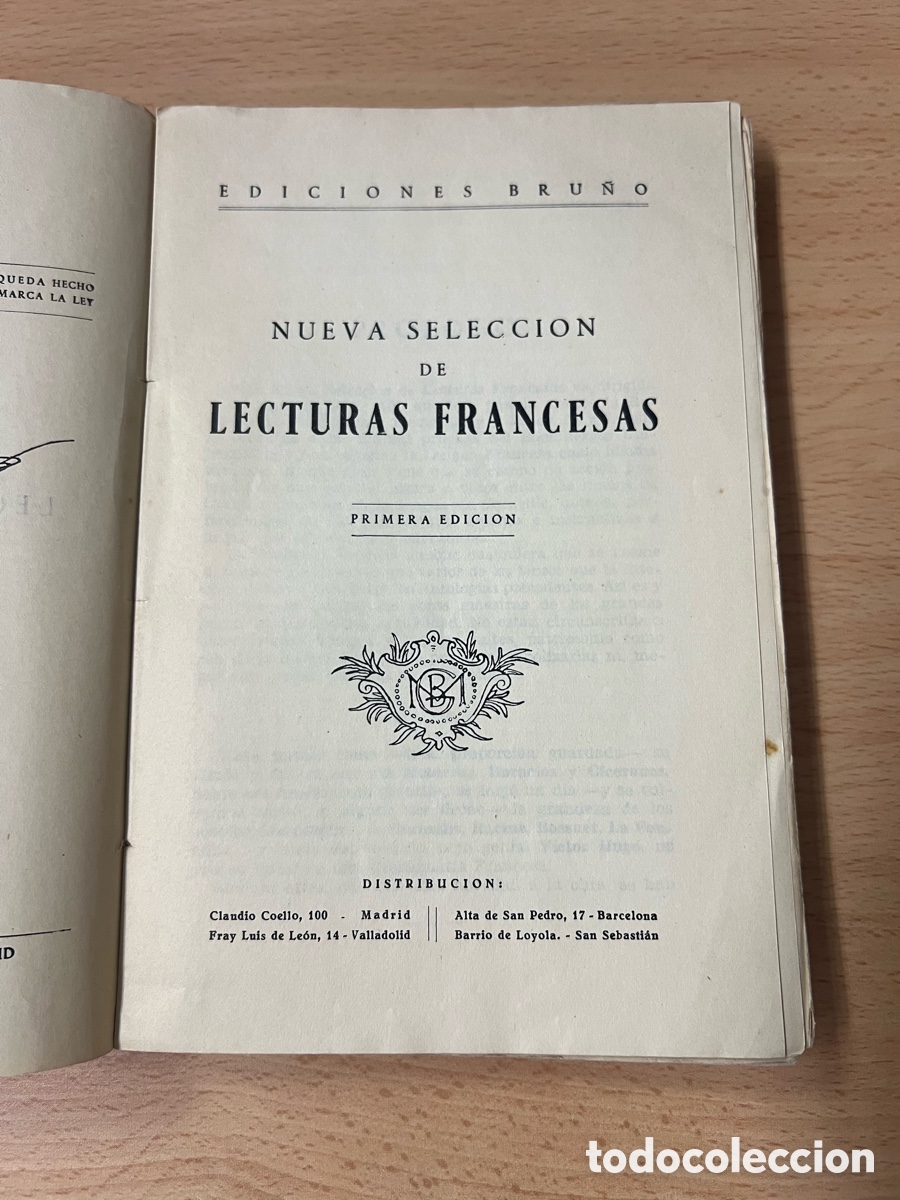 Libros de segunda mano: Nueva selecci&oacute;n de Lecturas Francesas. Ediciones Bru&ntilde;o 1&ordf; edici&oacute;n 1955 - Foto 6
