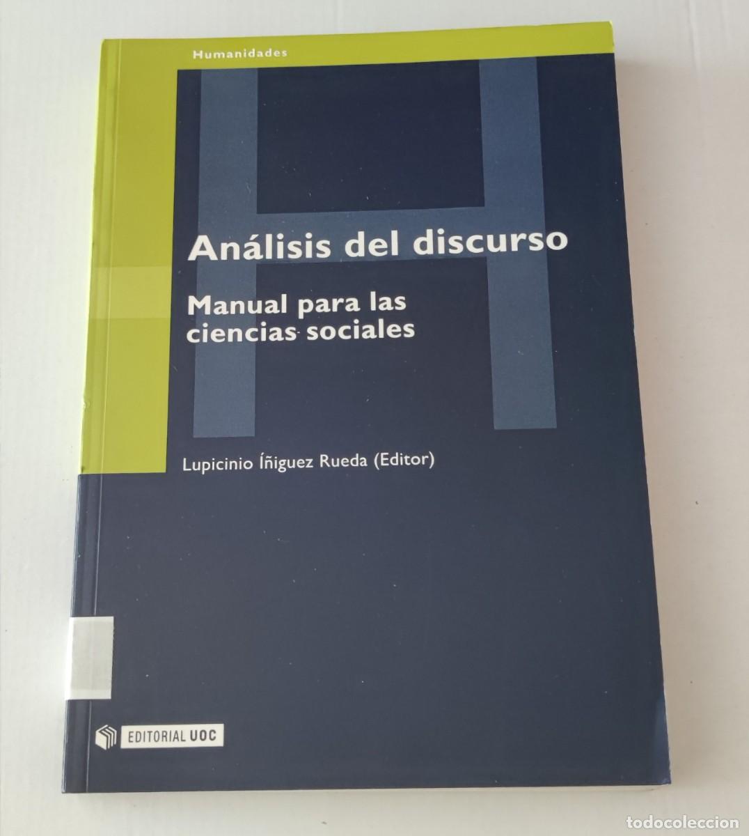 Libros de segunda mano: AN&Aacute;LISIS DEL DISCURSO - MANUAL PARA LAS CIENCIAS SOCIALES