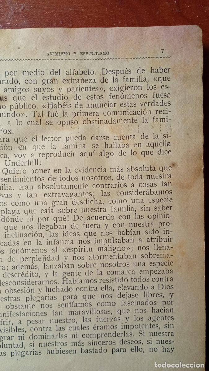 Libros de segunda mano: ANIMISMO Y ESPIRITISMO II. ALEJANDRO AKSAKOF - Foto 5