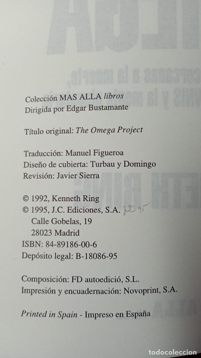 Libros de segunda mano: EL PROYECTO OMEGA. KENNETH RING - Foto 3