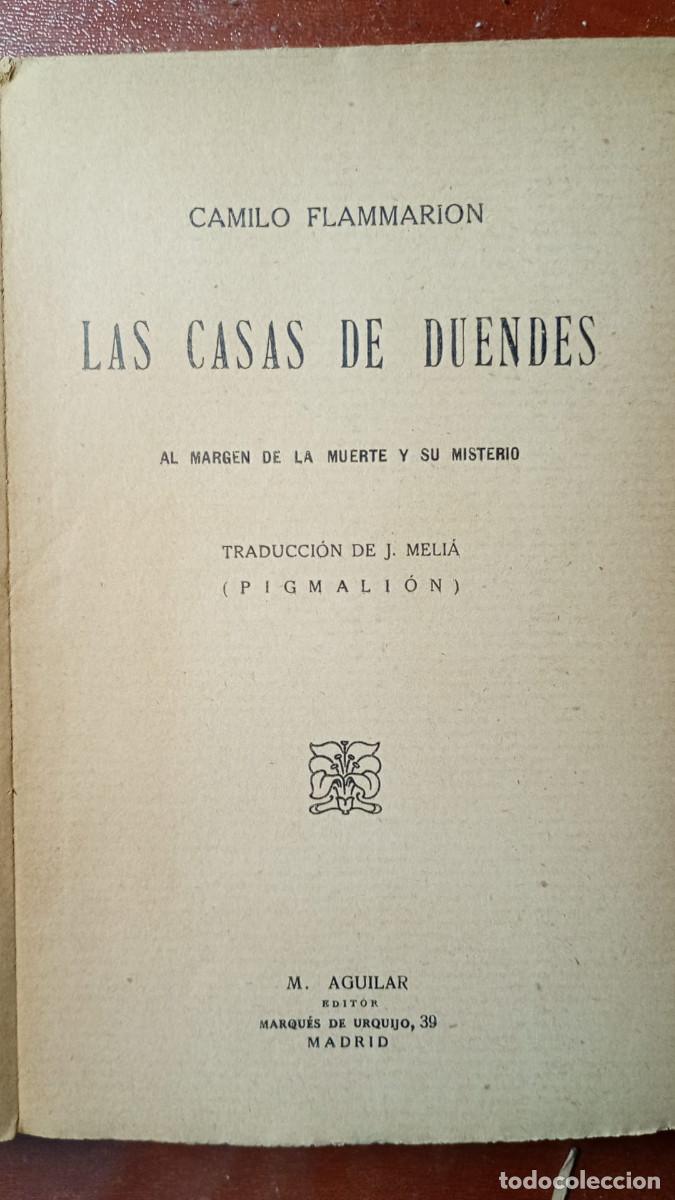 Libros de segunda mano: LAS CASAS DE DUENDES. CAMILO FLAMMARION - Foto 2