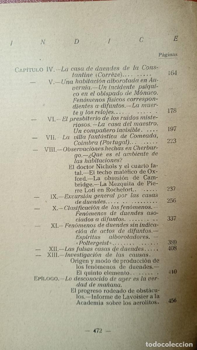 Libros de segunda mano: LAS CASAS DE DUENDES. CAMILO FLAMMARION - Foto 8
