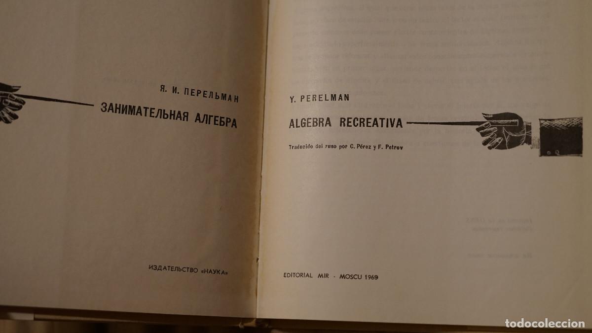 Libros de segunda mano: Perelman - Algebra recreativa - Mir 1969 - Foto 2