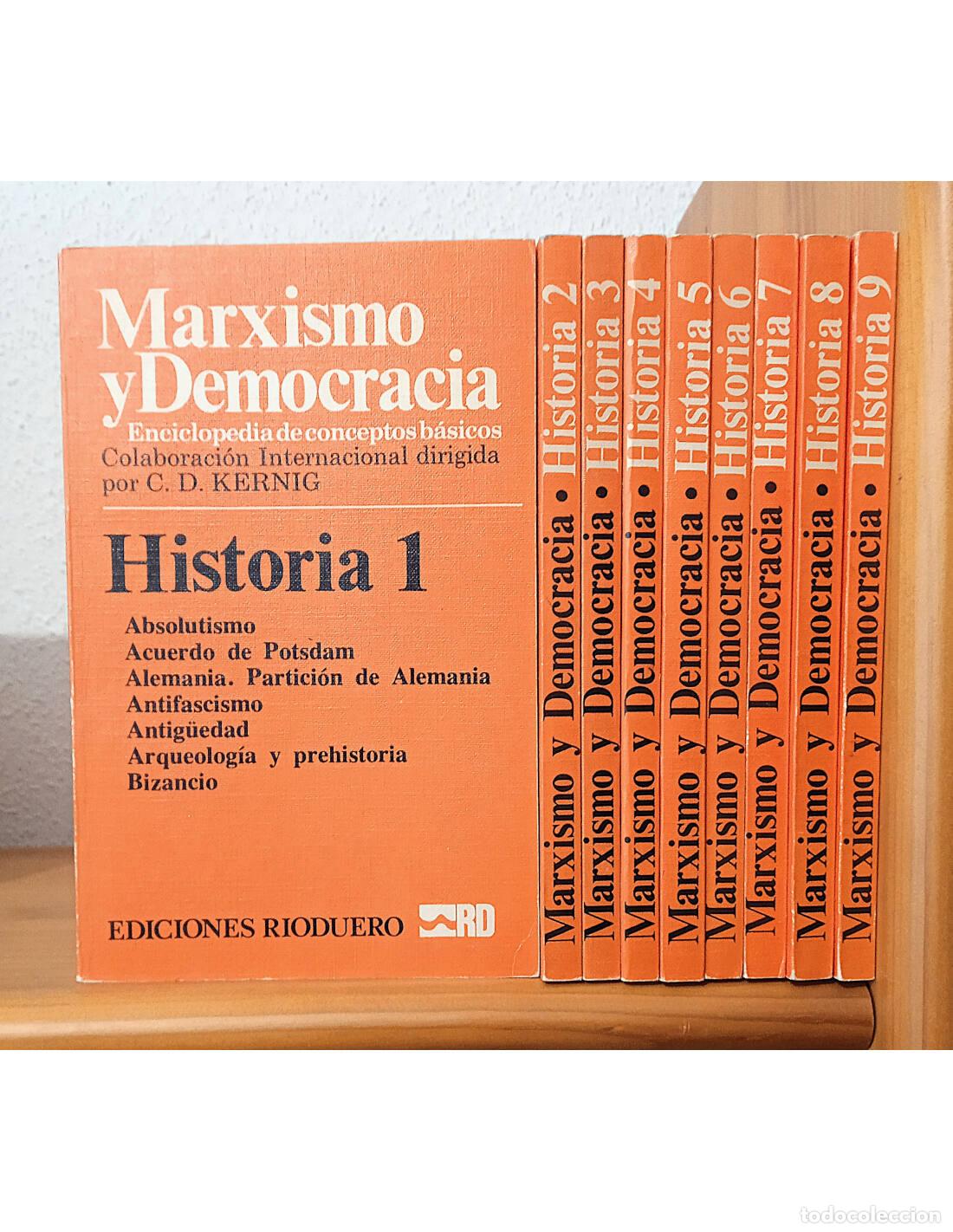 Livres d'occasion: MARXISMO Y DEMOCRACIA: ENCICLOPEDIA DE CONCEPTOS B&Aacute;SICOS. 9 TOMOS. KERNIG, C.D. (Coord.). Ediciones