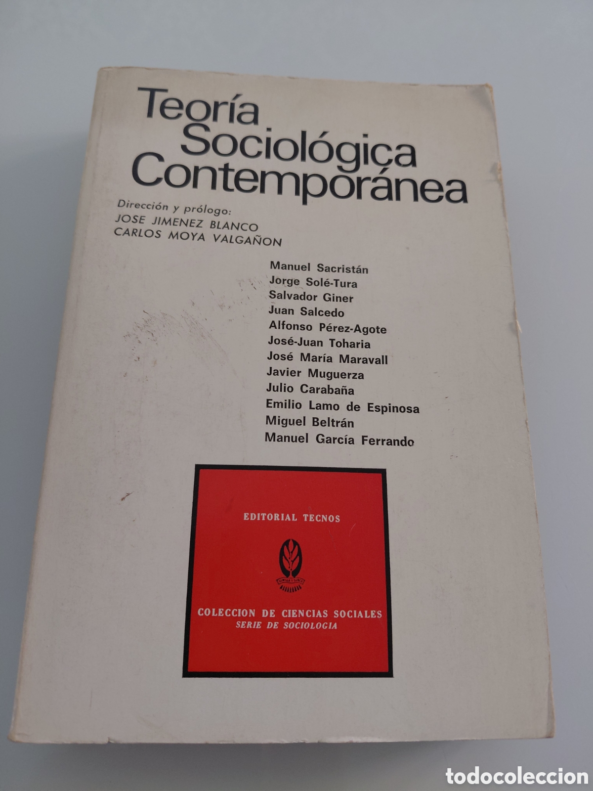 Libros de segunda mano: Teoria Sociologica Contemporanea. Jose Jimenez Blanco. Editorial Tecnos. 1978