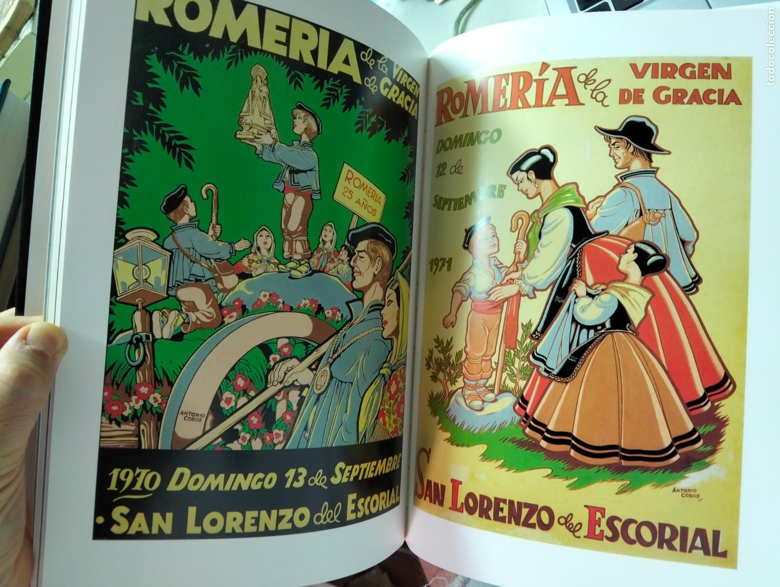 Libros de segunda mano: El Escorial. Carteles Romeria. Antonio Cobos, Grupo Tabacalera. Dedicado por el Autor, 1990 L55