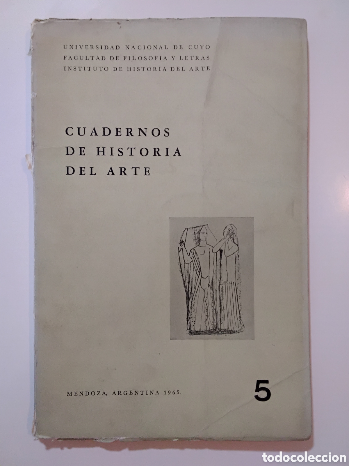 Libros de segunda mano: Cuadernos de Historia del Arte N.&ordm; 5 &ndash; UNCUYO, Facultad de Filosof&iacute;a y Letras &ndash; 1965