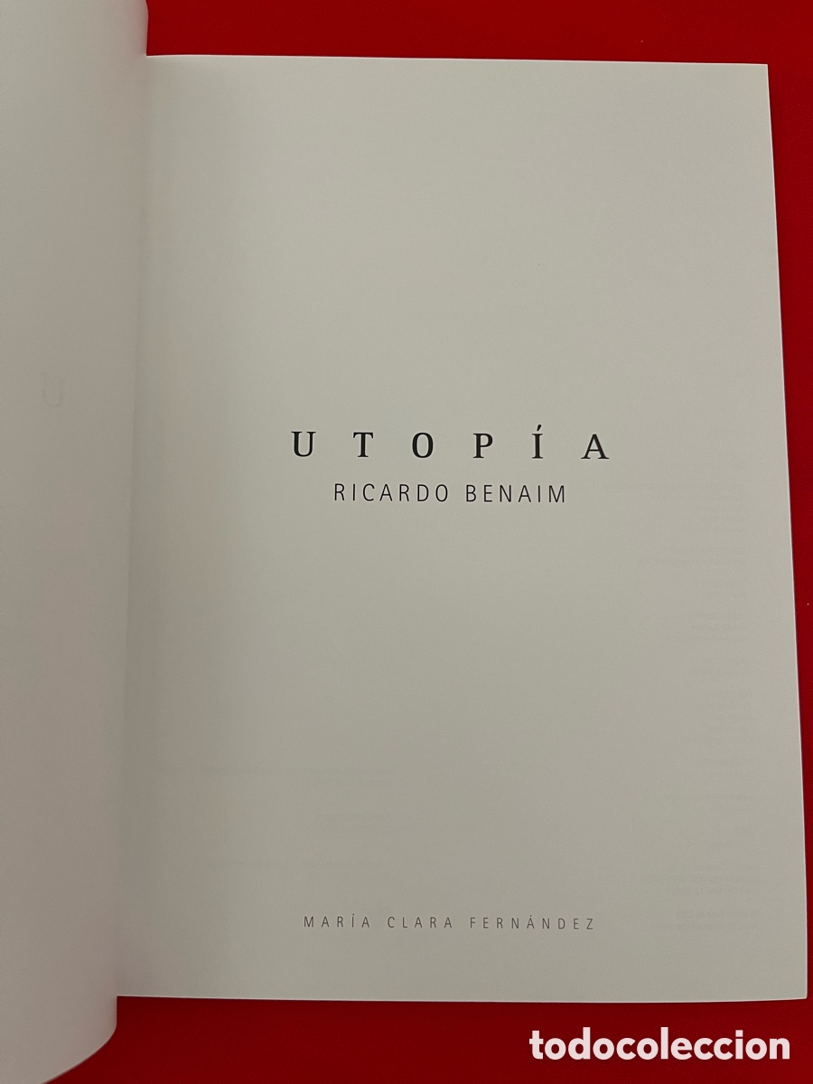 Libros de segunda mano: Libro de arte - Utop&iacute;a - Ricardo Benaim - Foto 3