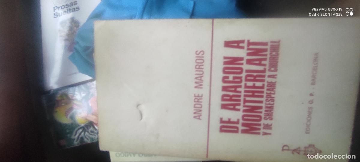 Libros de segunda mano: DE ARAG&Oacute;N A MONTHERLANT Y de Shakespeare a Churchill - Maurois,Andr&eacute;