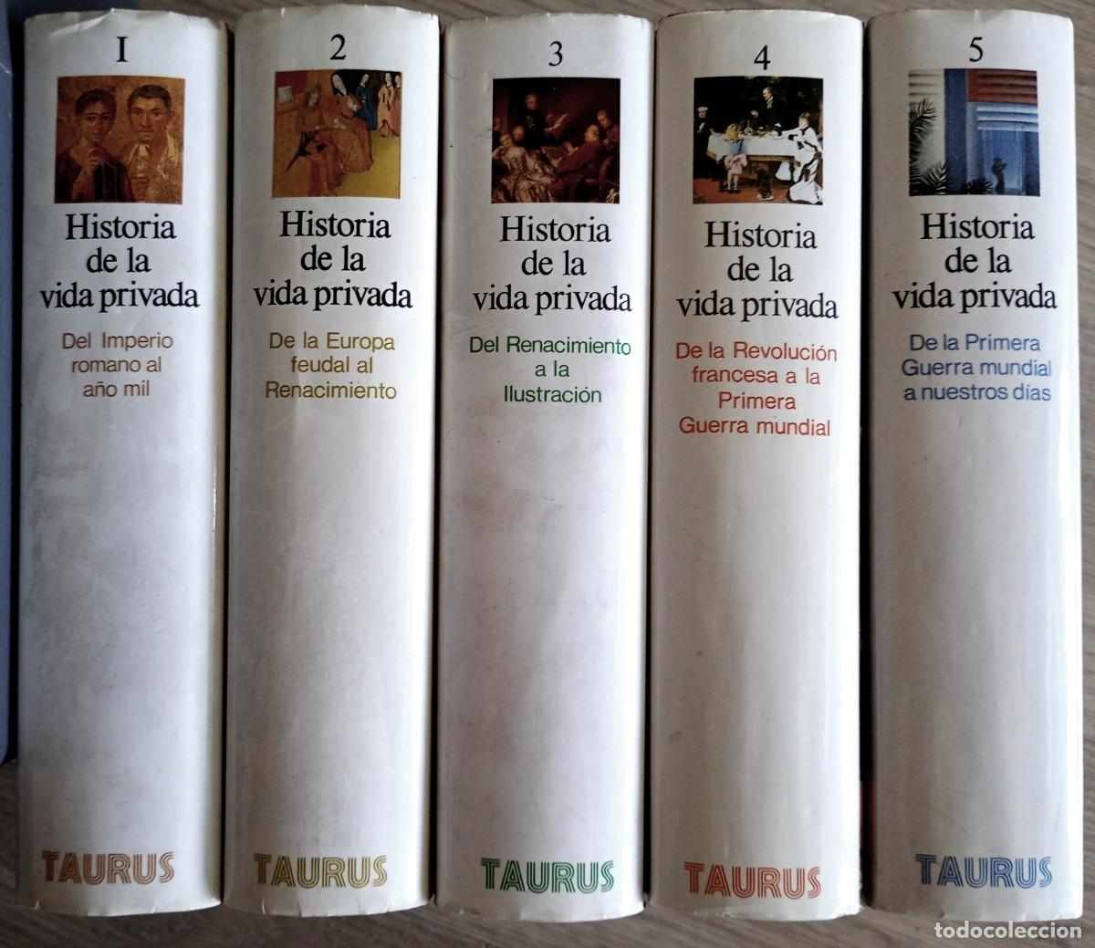 Libros de segunda mano: Phillippe Ari&egrave;s - Georges Duby . Historia de la vida privada . Obra completa
