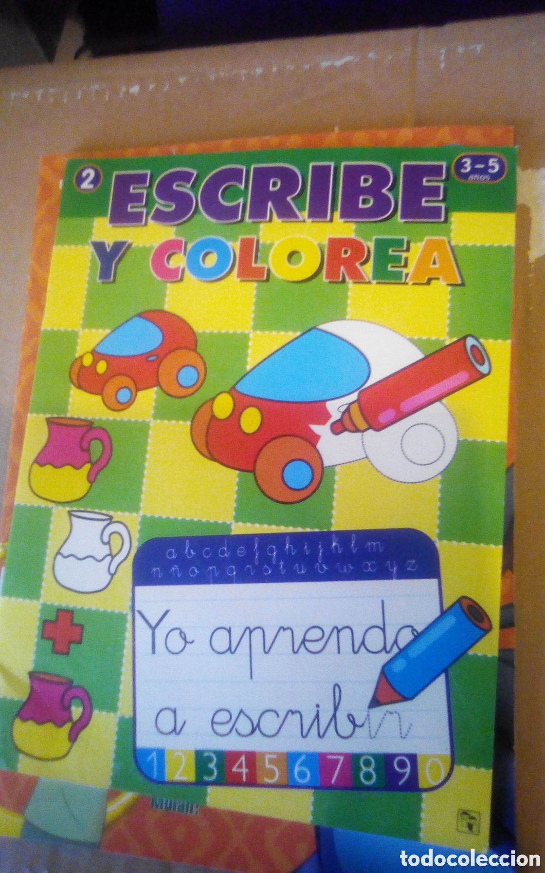 Libros de segunda mano: Colecci&oacute;n Escribe y Colorea, n&deg; 2. Ilustraciones de Jordi Busquets. Ediciones Salda&ntilde;a, 1984.