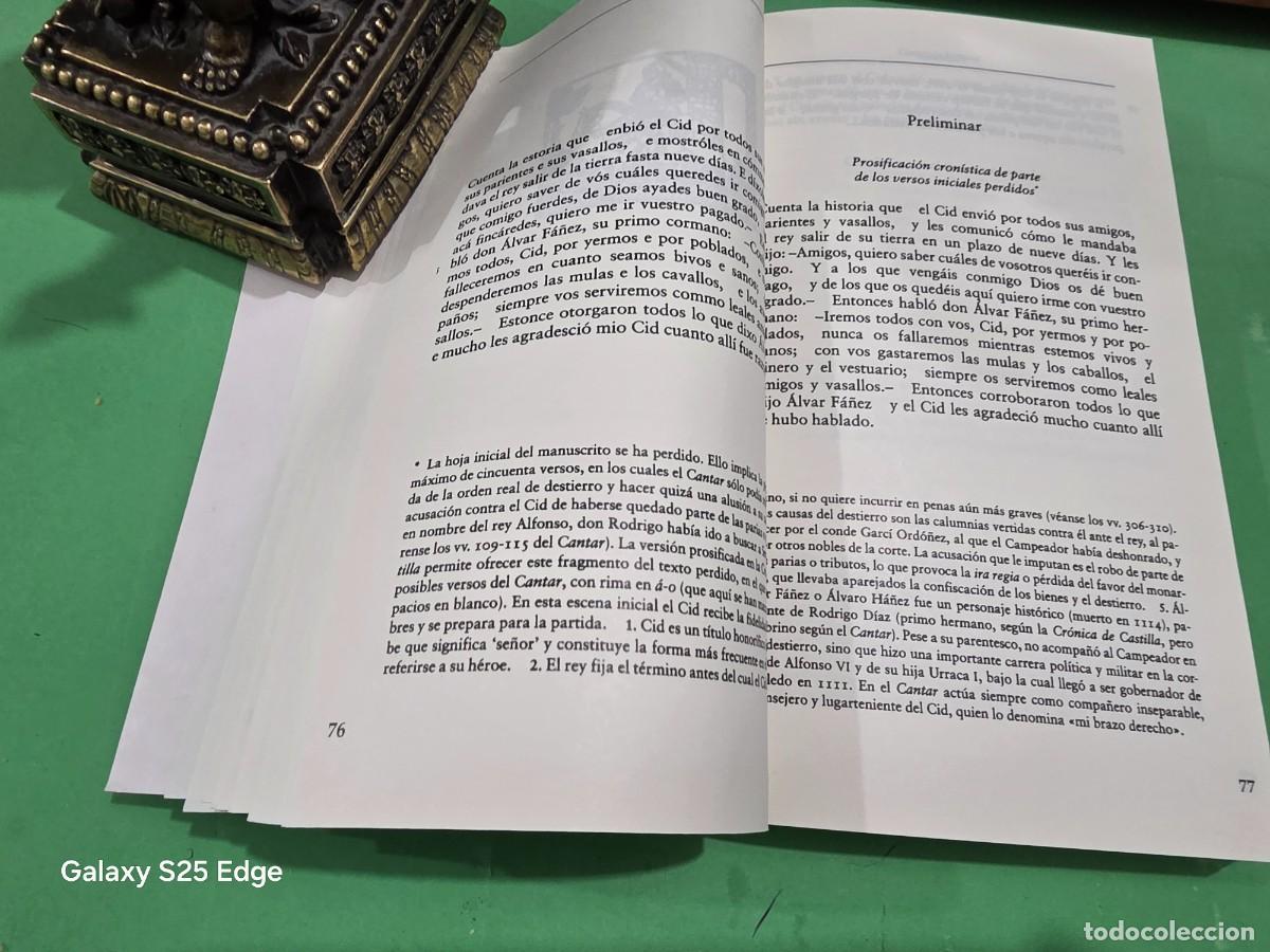 Libros de segunda mano: &rdquo;&rdquo;CANTAR DE MIO CID&rdquo;&rdquo;...EDICION DE ALBERTO MONTANER...2007... - Foto 10