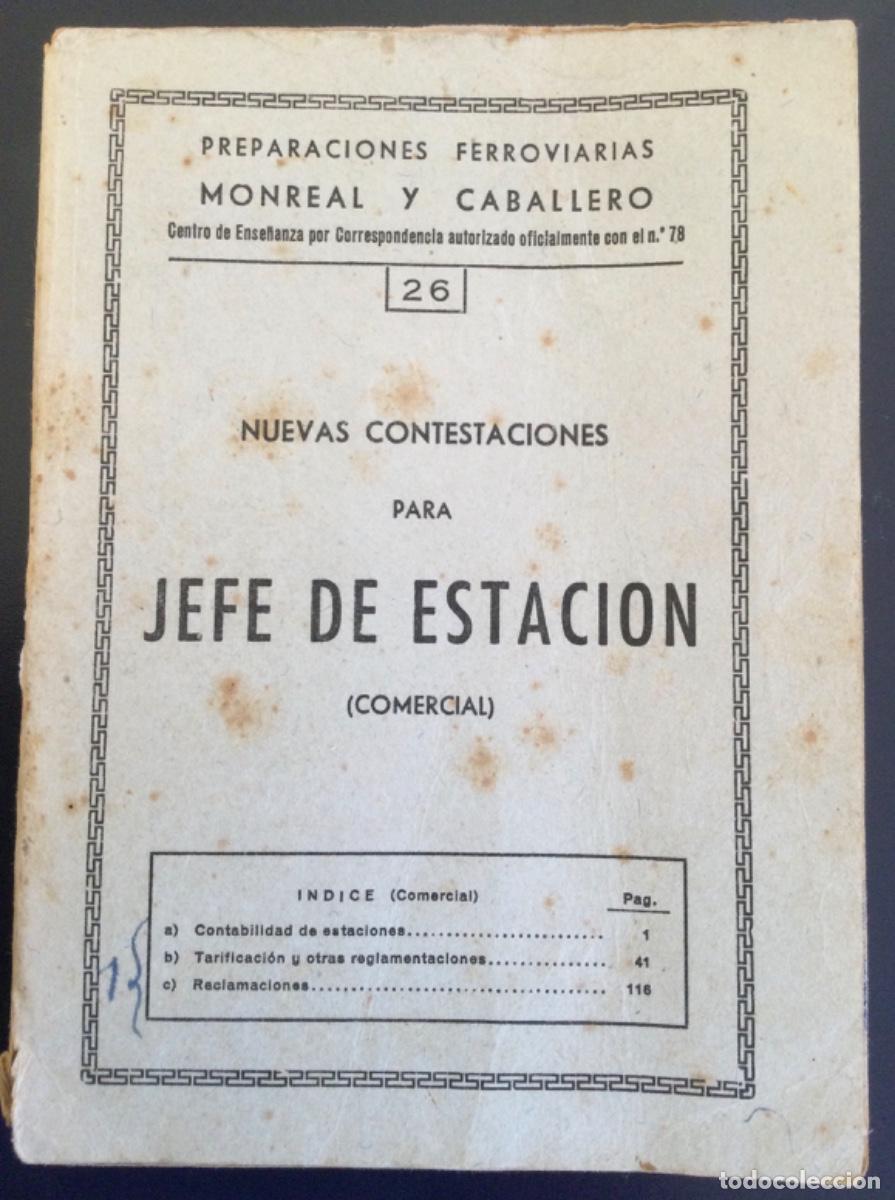 Libros de segunda mano: PREARAIONES FERROVIARIAS JEFE DE ESTACI&Oacute;N