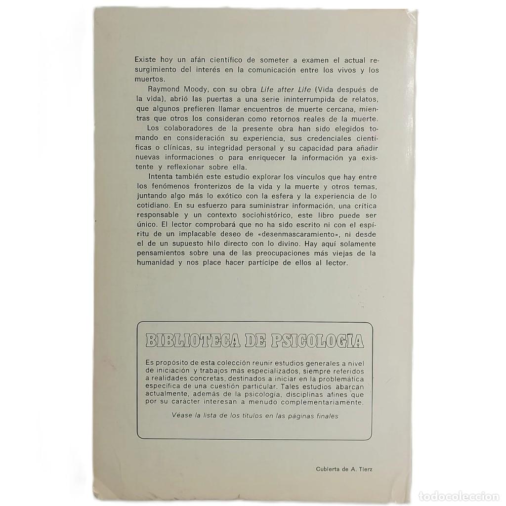 Libros de segunda mano: ENTRE LA VIDA Y LA MUERTE. Kastenbaum, Robert - Foto 2