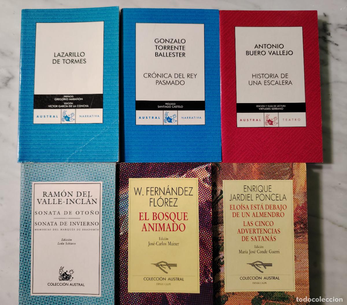 Libros de segunda mano: Lote de 6 libros de la Colecci&oacute;n Austral (reediciones a&ntilde;os 90)