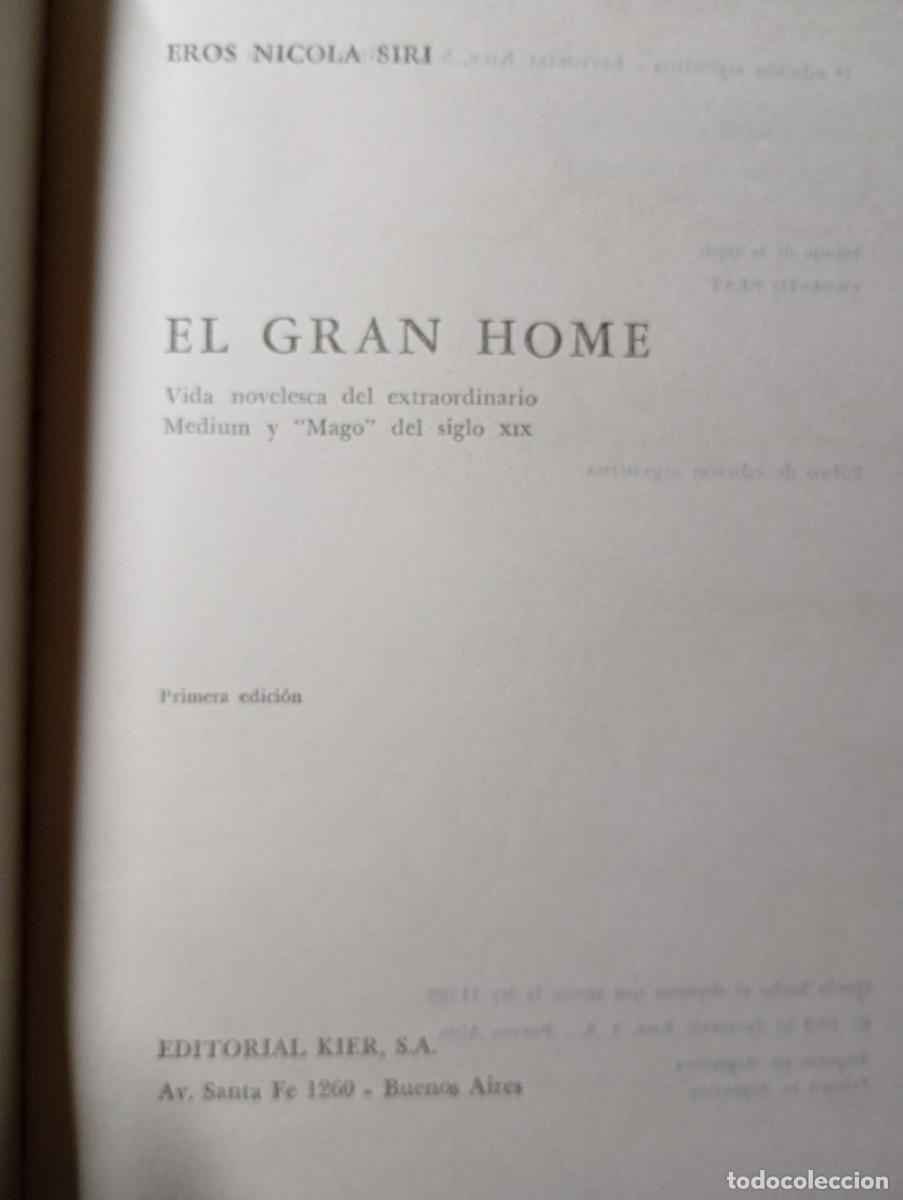 Libros de segunda mano: EL GRAN HOME. EROS NICOLA STRI - Foto 3