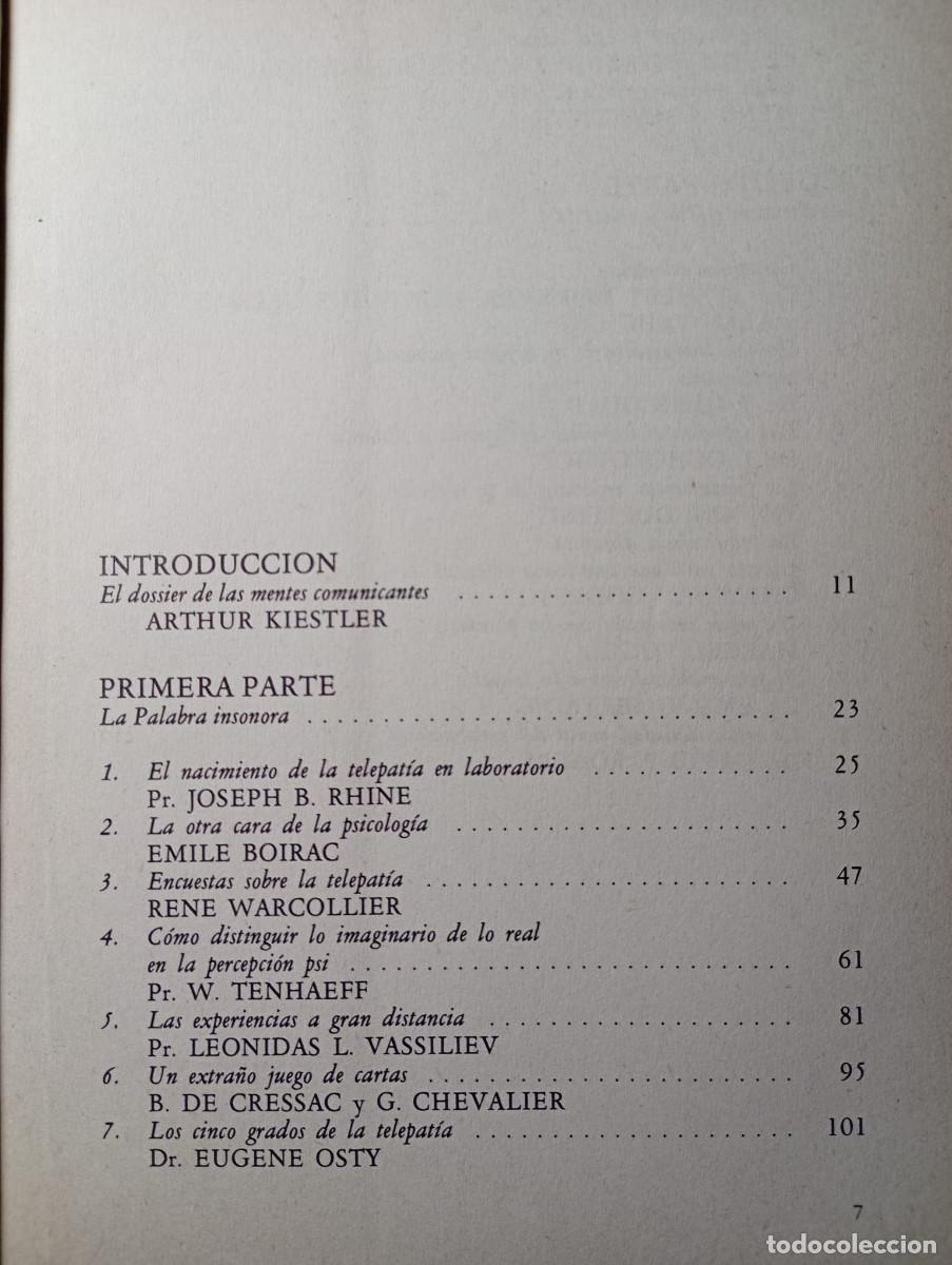 Libros de segunda mano: LOS MISTERIOS DE LAS MENTES COMUNICANTES. - Foto 3