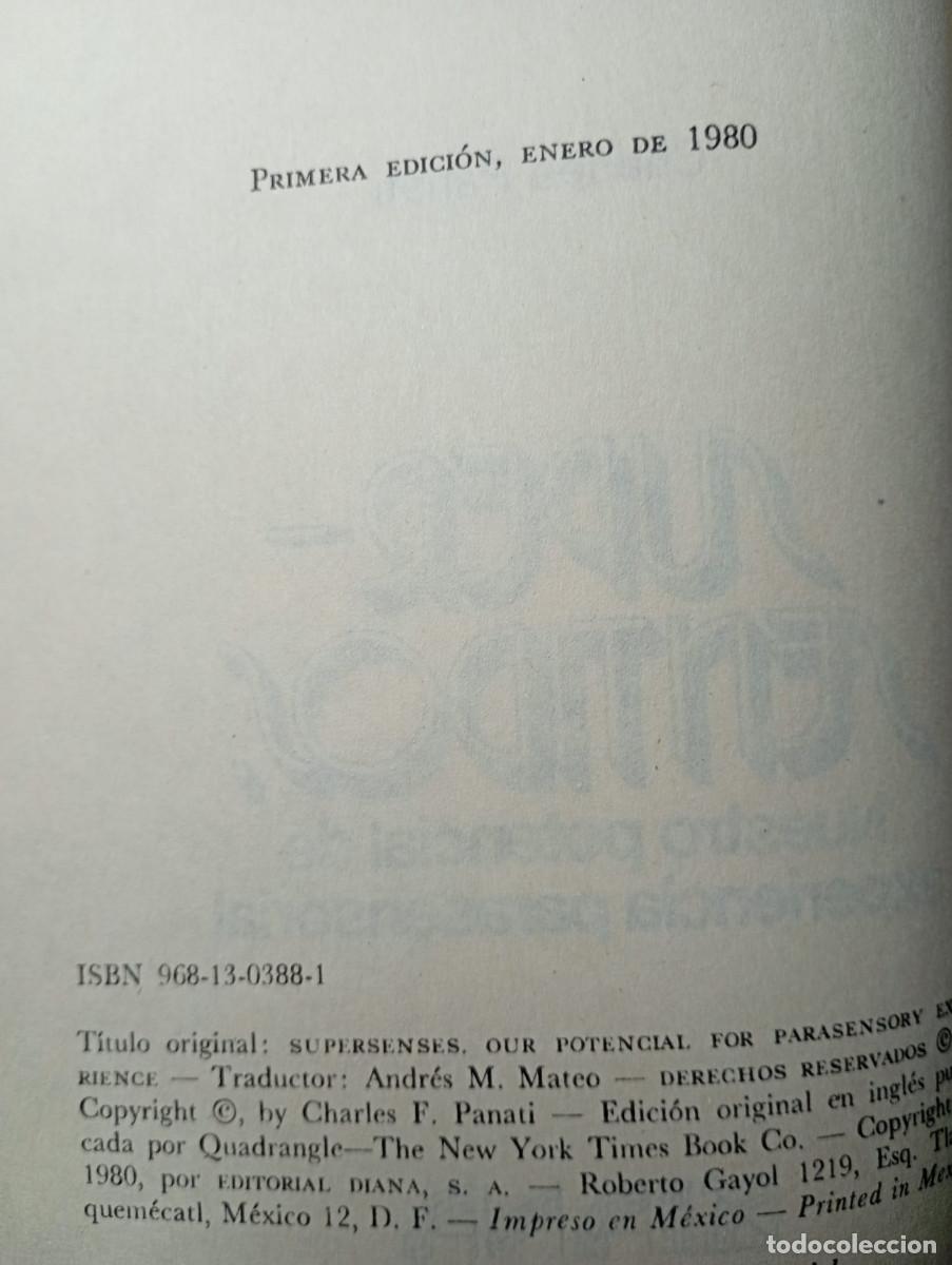 Libros de segunda mano: SUPER-SENTIDOS. CHARLES PANATI - Foto 3