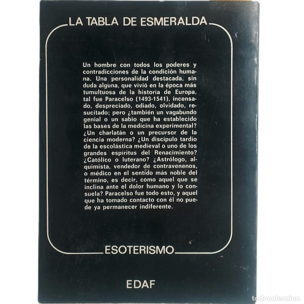 Libros de segunda mano: PARACELSO O EL TORMENTO DE SABER. Mariel, Pierre - Foto 2