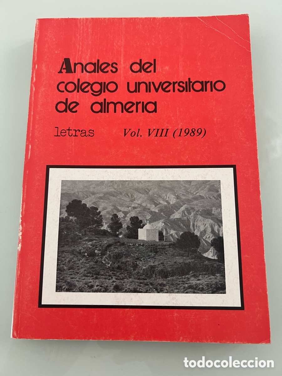 Libros de segunda mano: Anales del colegio universitario de almeria. Letras. Volumen III ( 1989 ).