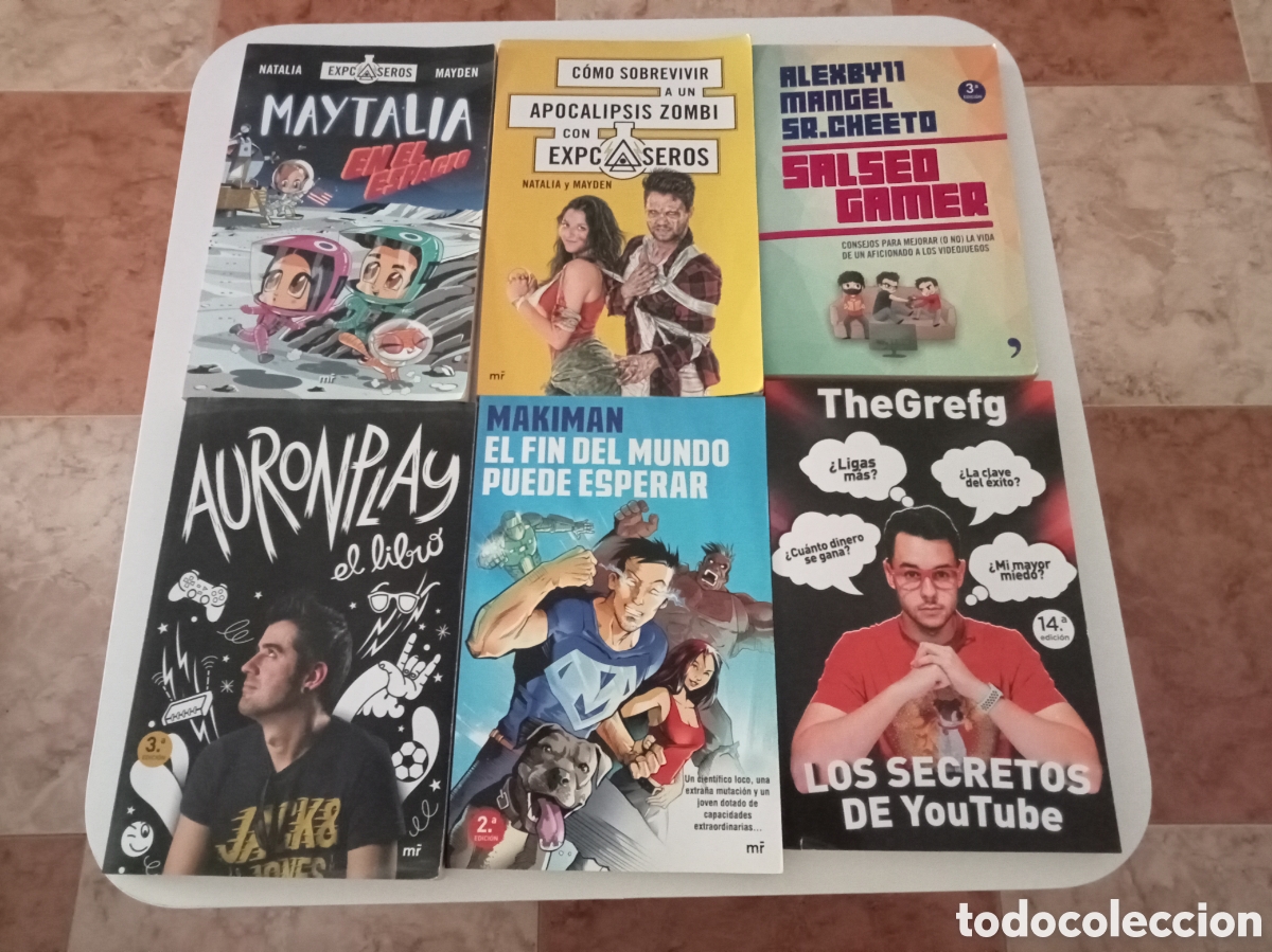 Libros de segunda mano: Libros youtuber auronplay maytalia The grefg makiman